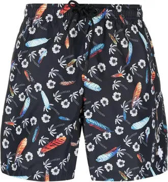 Marcelo Burlon Zwembroek met Hawa&iuml;-print