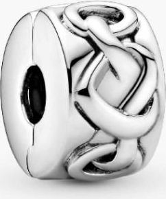 Pandora Knotted Hearts Silver Clip