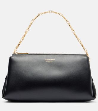 Ferragamo Gancini Mini leather shoulder bag