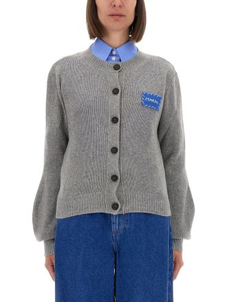 Marni Cashmere Cardigan mit Logo