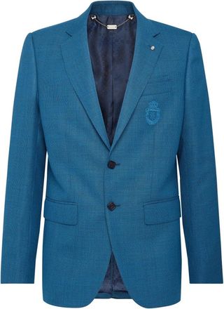 Billionaire Boys Club Blazer Crest - Heren - Blazers - Blauw - XL - Wol - Jassen