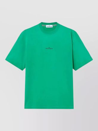 Stone Island lab graphic cotton t shirt crew neck