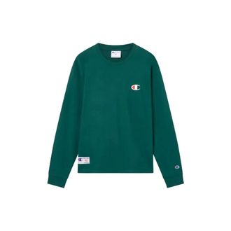 Champion Long Sleeve T-Shirt Academy - Heren - Tops - Groen - Maat: S Katoen