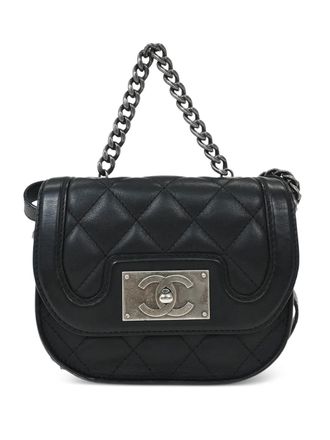 Chanel 2015-2016 quilted shoulder bag - women - CALFSKIN - One Size - Black