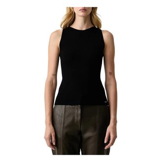 Twinset Top in maglia aderente double-face - - Tops - Donna - Nero - XL