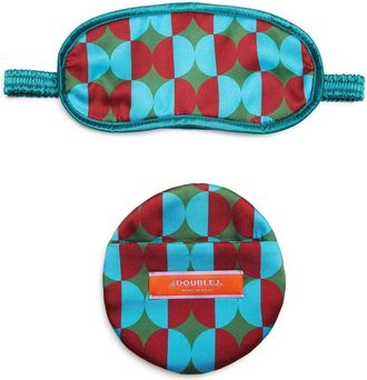 La DoubleJ Mezzaluna eye-mask and case - women - Polyester - One Size - Green