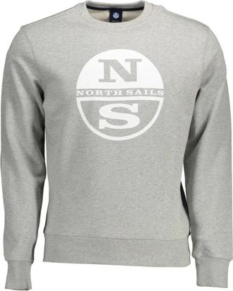 North Sails Cotton Sweater - Heren - Sweatshirts - Grijs - XL - Katoen - Hoodies & sweatvesten