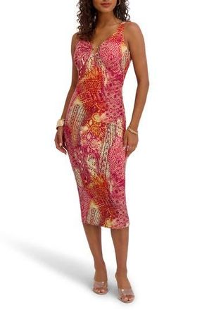 Siena My Balconia Printed Jersey Body-Con Dress in Multi at Nordstrom Rack, Size 10