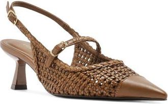 Arezzo Hazel Slingback Pump in Soul Natural at Nordstrom, Size 5.5