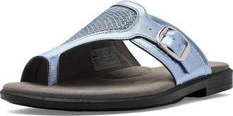 SAS Market Comfort Slide Sandals Womens Sandals Spring Blue : 10.5 M - Medium (B), Leather