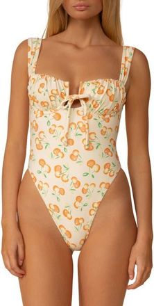 Montce Swim Cherry Sherbet Petal Underwire One-Piece Swimsuit at Nordstrom, Size X-Small