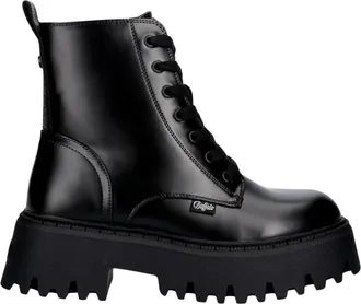 Buffalo Schoenen, Dames, Zwart, 41 EU, Polyester, Aspen Lace Up