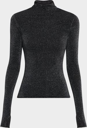 Sir. Chiano Long-Sleeve Sparkly Knit Top