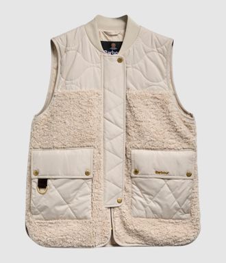 Barbour Veste Sans Manches Ampleforth Fleece Jasmine
