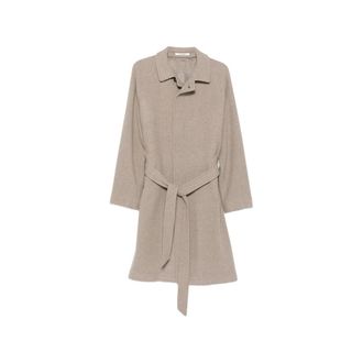 Tagliatore Salomon Coat - Heren - Jas met riem - Grijs - M - Leer - Jassen
