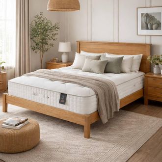 Aspire Home Accents ArcticWool 7000 Pocket Luxury Mattress Dual Sided Medium Firm in White | Size: King