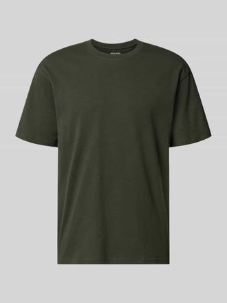 Jack & Jones Regular Fit T-Shirt mit Rundhalsausschnitt in Oliv, Gr&ouml;&szlig;e XXL
