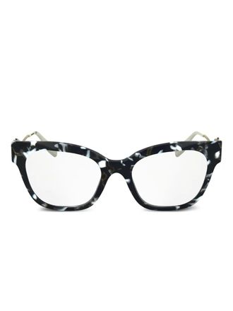 Karl Lagerfeld Karl Signature glasses - women - Acetate - 52 - 016 MARBLE BLACK