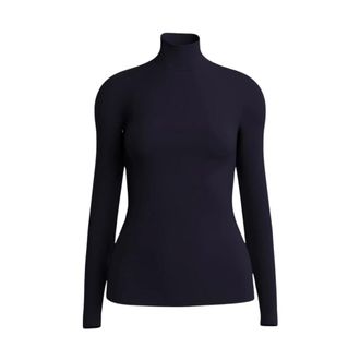 Wolford Top a collo alto manica lunga - - Tops - Donna - Blu - S