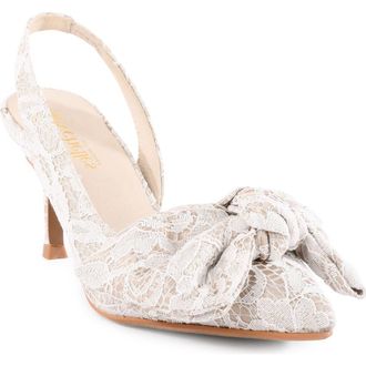 Seychelles Forever Lace Bow Pump in Ivory at Nordstrom Rack, Size 6.5