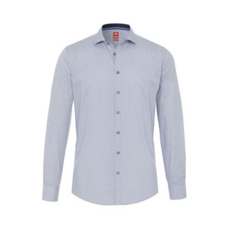 Pure Slim Fit Functioneel Overhemd - Heren - Overhemden - Blauw - Maat: XL Leer