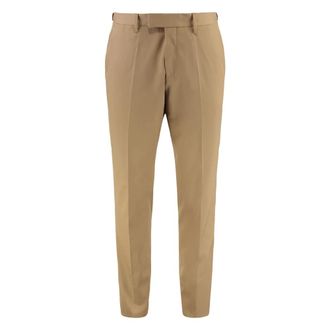 HUGO BOSS Broeken, Heren, Beige, M, Katoen, Wool Blend Broeken
