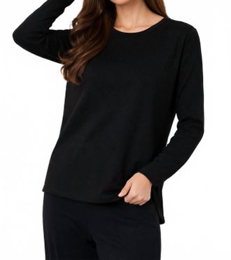 French Kyss Scoop Neck Top In Black