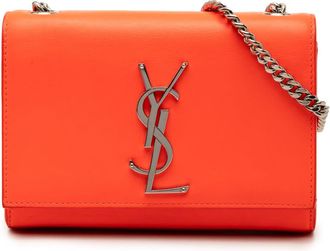 Saint Laurent Pre-owned Saint Laurent Small Leather Monogram Kate Crossbody DPL344620 0114