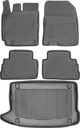 OEM Hyundai Kona Crossover 2017 (juego) - Alfombrillas Para Coche + Alfombrilla Para Maletero