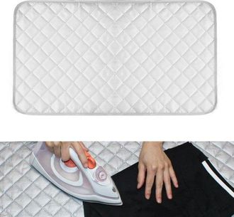 No Brand Alfombrilla De Planchar - Tabla De Planchar - Peque&ntilde;a - Alfombrilla De Viaje - 48 X 85 Cm - Algod&oacute;n Plegable Port&aacute;til - Manta De Planchar Resistente A