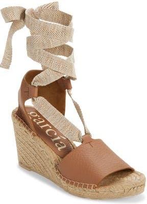 Pedro Garcia Orsel Ankle Wrap Espadrille Sandal in Saddle Cervo at Nordstrom Rack, Size 8.5Us / 38.5Eu