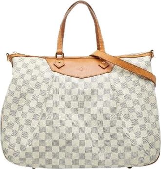 Louis Vuitton Pre-owned Handbags, female, White, Size: ONE SIZE Pre-owned Canvas Handbag