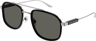 Gucci GG1310S Asian Fit 001 Mens Sunglasses Grey Size 56 - Free RX Lenses - Free RX Lenses