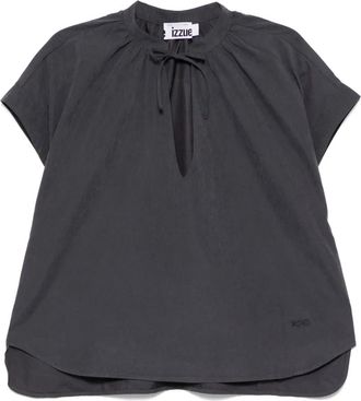 Izzue Blusa con ricamo - Grigio