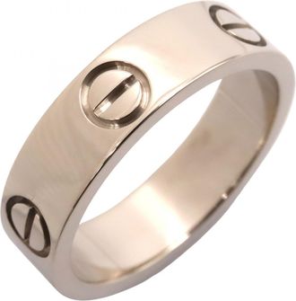 Cartier Silver White Gold (18K) Band Ring (Pre-Owned)