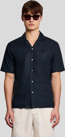 Lyle & Scott Lyle And Scott Mens Revere Collar Poplin Shirt - Black - Size: 38/Regular