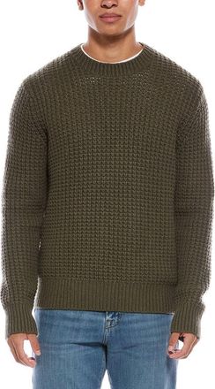 Vince Macro Waffle Wool & Cashmere-Blend Crewneck Sweater