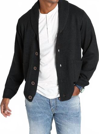 Jachs NY Hemingway Shawl Cardigan In Black