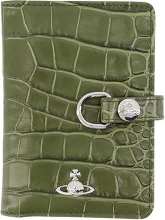Vivienne Westwood Tarjetero Vertical con Solapa - Accessories - Mujer - Verde - ONE SIZE