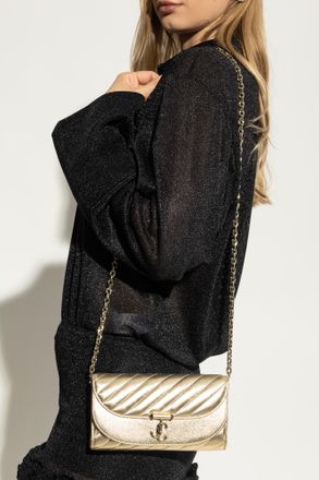 Jimmy Choo London Shoulder Bag Avn, Womens, Gold