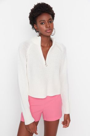Trendyol Dames Raglan Mouw Recht Sweater