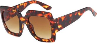 Generic Large Frame Square Mens Sunglasses Outdoor Driving Commuter Decorative Sun Glasses(Multi-colored)