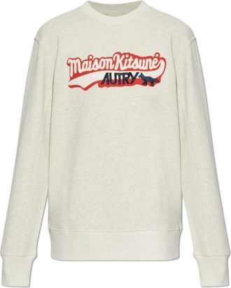 Autry Hoodies & sweatvesten, unisex, Beige, XL, Katoen, X Maison Kitsune