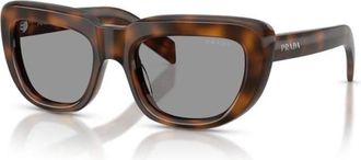 Prada PR D07S Zonnebril - unisex - Accessoires - Bruin - Maat: 53 MM