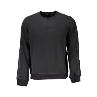 Calvin Klein Sweatshirts, male, Black, XL, Sporty Round Neck Sweatshirt