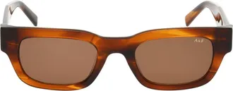 Abercrombie & Fitch 51mm Square Sunglasses in Coloured Horn/brown at Nordstrom