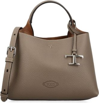 Tod's Brown Logo Micro Tote