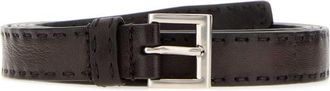 Prada Brown Logo Buckle Belt