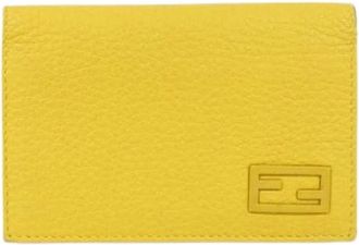 Fendi Pre-owned Wallets, unisex, Yellow, Size: ONE SIZE Pre-owned Card Case