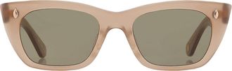 Garrett Leight WEBSTER SUN Green Cat Eye Sunglasses 2138 CHANT/GRN 49